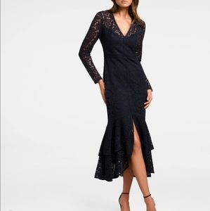 Navy blue lace dress